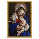 Ver imagem 1 de Quadro Virgem Maria com Menino Jesus Nos Braços 60x40 em Azulejos