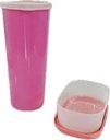Ver imagem 3 de Tupperware Kit 4 Peças Dispensers 350ml Copo com Tampa 470ml e Mini Potinho Kit 4 Peças Dispensers 3