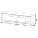 Ver imagem 2 de Rack Bancada para Sala Ópera 2.2 Off White Nature com Led - Imcal