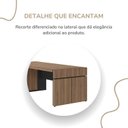 Ver imagem 6 de Conjunto para Escritório 4 Peças com Mesa em L Diretor, Balcão com Gavetas, Gaveteiro e Armário Alto Marrom/Nogal/Preto Artany