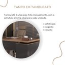 Ver mais imagens de Conjunto para Escritório 4 Peças com Mesa em L Diretor, Balcão com Gavetas, Gaveteiro e Armário Alto Marrom/Nogal/Preto Artany