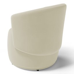 Poltrona Decorativa Aisha Orgânica Suede Bege Claro - Desk Design - 8