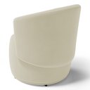 Ver mais imagens de Poltrona Decorativa Aisha Orgânica Suede Bege Claro - Desk Design