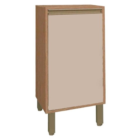 Armário de Cozinha Balcão 40x58,5 Cm 1 Porta Vitória Rimo Carvalho/off White
