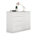 Ver imagem 4 de Quarto de Bebê Helena com Berço Multifuncional Selena com Colchão Phisical Branco Brilho –