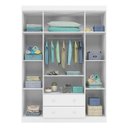 Ver imagem 3 de Quarto de Bebê Helena com Berço Multifuncional Selena com Colchão Phisical Branco Brilho –