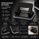 Ver imagem 5 de Furador de Papel 2 Furos 10 Folhas 6mm Profissional Perfurador Escritorio Escolar Fichario Home Offi