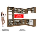 Ver imagem 6 de Armário de Cozinha Completa de Canto 479cm Rustic Branco Agata Madesa 01