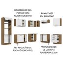 Ver imagem 5 de Armário de Cozinha Completa de Canto 479cm Rustic Branco Agata Madesa 01