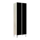 Ver imagem 1 de Paneleiro 70Cm Duplo 2 Portas Lis Legno Crema Com Preto Tx