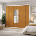 Ver imagem 1 de Guarda Roupa 8 Portas Espelho Central Gran Prime-grand Line