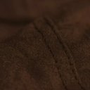 Ver imagem 2 de Puff Redondo 80x20 em Suede Marrom com Enchimento
