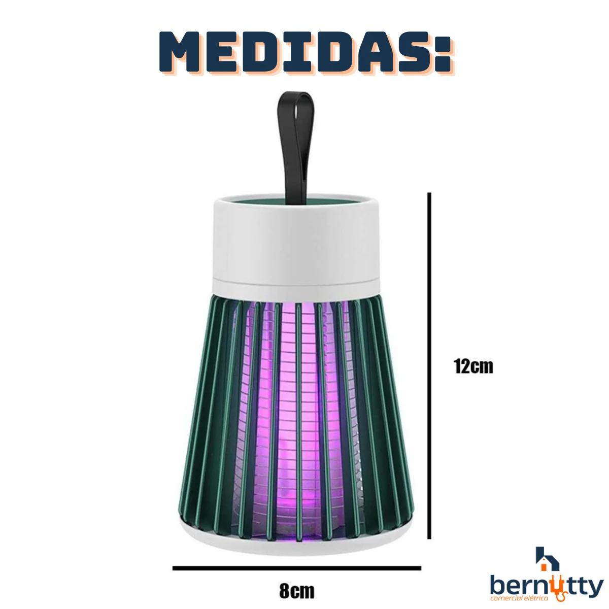 Luminária Led Mosquiteiro sem Radiação Armadilha de Insetos Pernilongos Mosquito Repelente Eletrônic - 4