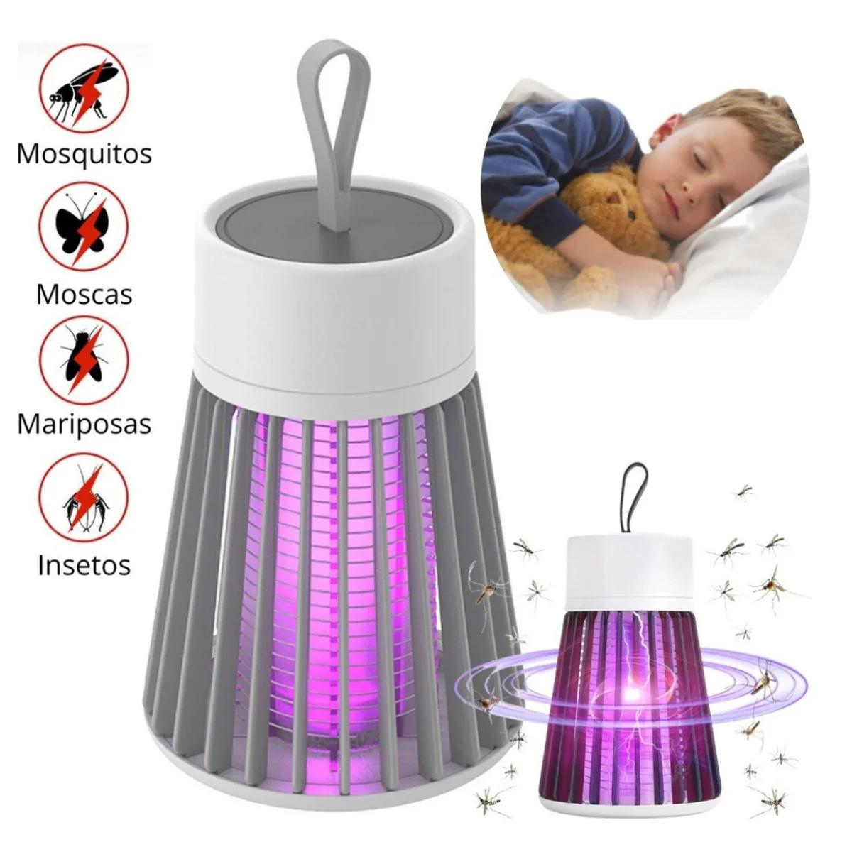 Luminária Led Mosquiteiro sem Radiação Armadilha de Insetos Pernilongos Mosquito Repelente Eletrônic - 3