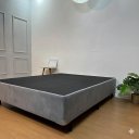 Ver imagem 4 de Base Cama Box Casal Diversas Cores (138x188x40) - Suede Cinza