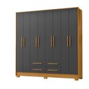 Ver imagem 2 de Guarda Roupa para Dormitorios Casal 202cm Roupeiro Premium Grande e Amplo Espaço