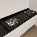 Ver imagem 2 de Pia Cozinha Granito Via Lactea 120cm Espaço p/ Cooktop e Cuba: Preto Via Lactea