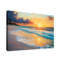 Ver imagem 2 de Quadro Decorativo Praia e Pôr do Sol