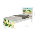 Ver imagem 2 de Cama Solteiro Adesivada Casal Dinossauros
