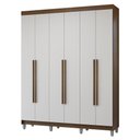 Ver imagem 4 de Guarda-Roupa Casal com Pés 6 Portas Batentes Netuno Madesa