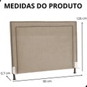 Ver imagem 6 de Cabeceira de Cama Box Estofada 90 Cm Solteiro Viviane Suede