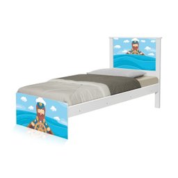 Cama Solteiro Adesivada Marinheiro com Colchão - 2