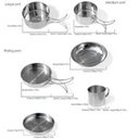 Ver imagem 5 de Kit Panelas Camping Pesca Inox 8 Peças Portátil com Bolsa