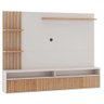 Painel para Tv 65 Pol Ripado 1800x1490 C/ Porta Versalhes Off White Mel Viero - 2