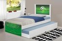 Ver imagem 1 de Cama Bicama Juvenil Adesivada Copa Futebol com Colchões
