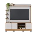 Ver imagem 3 de Estante Home Theater Paraná Tv até 70” 3 Portas 4 Prateleiras - Off White Matte / Freijo