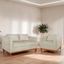 Ver imagem 2 de Kit Sofa 2 Lugares e 2 Poltronas Europa Bouclé - Doce Sonho Móveis