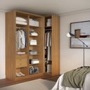 Ver imagem 5 de Módulo de Canto Porta de Correr com Espelho 3 Portas 100% Mdf Altezza Clean
