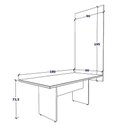 Ver imagem 4 de Conjunto para Escritório Mesa de Reunião e Painel para TV Linha Corporativa Alto Padrão MDP 180cm