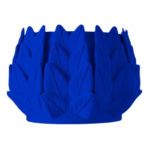Vaso para Enfeite Decorativo em Formato de Folhas - Azul