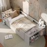 Cama Infantil Aconchego com Colchão e Nicho Cor Cinza - 2