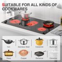 Ver imagem 7 de Gtkzw Cooktop Elétrico 36" com 5 Queimadores, 8600w e Trava Infantil (preto)
