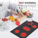 Ver imagem 6 de Gtkzw Cooktop Elétrico 36" com 5 Queimadores, 8600w e Trava Infantil (preto)