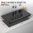 Ver imagem 4 de Gtkzw Cooktop Elétrico 36" com 5 Queimadores, 8600w e Trava Infantil (preto)