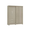 Ver imagem 5 de Guarda Roupas 3 Portas de Correr (1 de ) e 2 Gavetas C533 Branco - Kappesberg