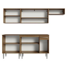 Armário de Cozinha Compacta 229cm Rustic Emilly Madesa 13 - 7