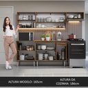 Ver imagem 6 de Armário de Cozinha Compacta 229cm Rustic Emilly Madesa 13