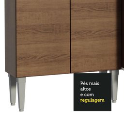 Armário de Cozinha Compacta 229cm Rustic Emilly Madesa 13 - 9