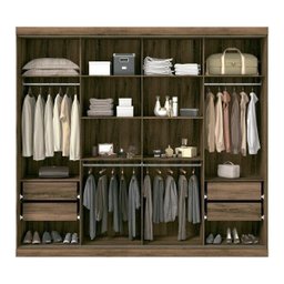 Guarda Roupa Casal 8 Portas 4 Gavetas Havana Master VIP Santos Andirá - 2