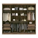 Ver imagem 2 de Guarda Roupa Casal 8 Portas 4 Gavetas Havana Master VIP Santos Andirá