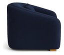 Ver imagem 4 de Poltrona Lilian Decorativa Luxo Recepção Veludo Roxo:azul-marinho/liso