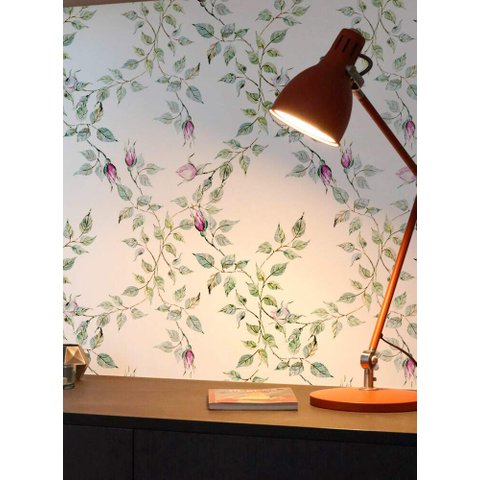 Papel de Parede Floral Mod - 362 Folhas Verdes-60x300cm