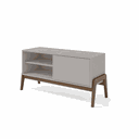 Ver imagem 1 de Rack Gales 1,20 Nogueira/off White Casa Régia