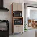 Ver imagem 1 de Torre Quente Modulada para Forno Fidelitá Mariana 65cm 4 Portas Freijó/camurça