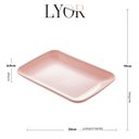 Ver imagem 4 de Kit 6 Travessas Bandejas para Servir 24x15cm Sortidas Petisco Sobremesa Sushi Lyor