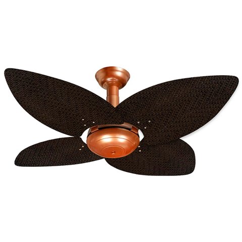 Ventilador de Teto Office Jet Aspen Venti-delta Cobre Rattan Marrom 220v